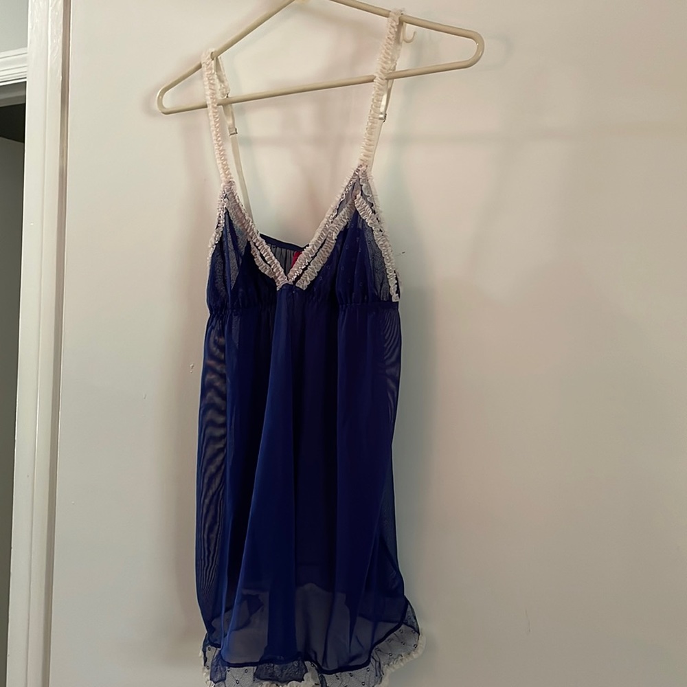 Blue lingerie